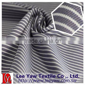 Polyester Microfiber Full Dull Spandex Stripe Jersey Fabric