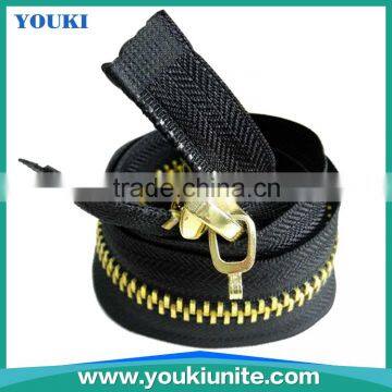 8# Woven Tape Metal Zipper Open-end With Auto-Lock YKM-2005