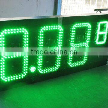 Hot alibaba high brightness outdoor gas station led price sign