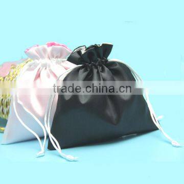 China Luxury Colorful Satin Hair Bundles Packing Pouch