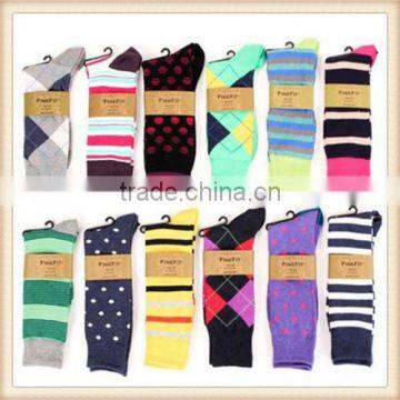 Factory Custom Pretty High Quality Mixed color Happy Dress Socks