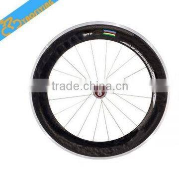 Full carbon fiber matt glossy oem carbon wheelset bicycle wheels,88mm carbon wheels Chincher and Tubular.