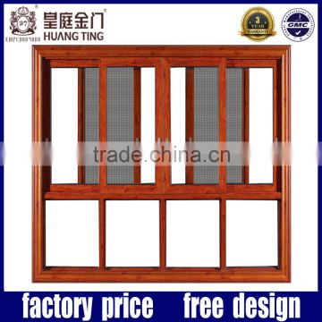 Aluminium Frame Mosquito Netting Sliding Window With 4 Panels