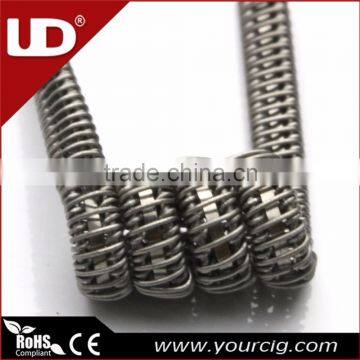 2016 high quality UD Kan-A1 SS316L clapton coil vaping