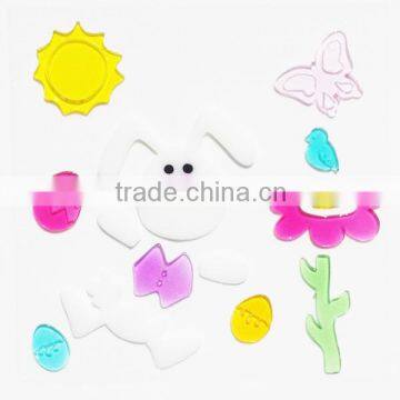 EASTER Decoration RIBBIT Gel Cling window decorations