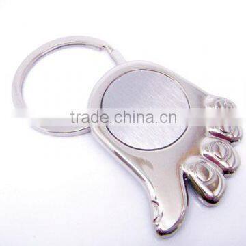 Hand shape bottle opener keyring with custom logo