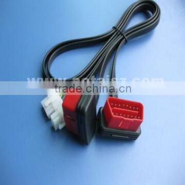 Factory custom obd to housing cable obd2 flat wiring harness