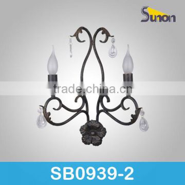 metal black antique wall light made in china SB0939-2