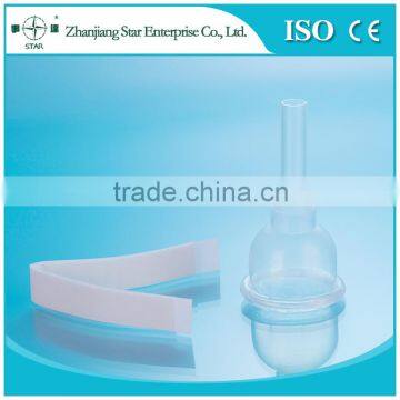 No Self Adhesive All Silicone Male External Condon Drainage Catheter