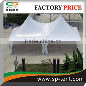 20'x40' Twin peak marquee tent (100 SEATERS )with clean lines and high peaks holding holding 100 chairs