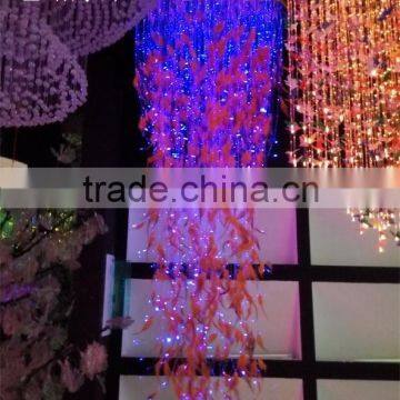 various color changing fiber optic and feather led chandelier