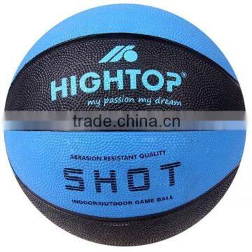 basketball factory/durable outdoor rubber basketball wholesale /custom cheap promotion rubber basketball