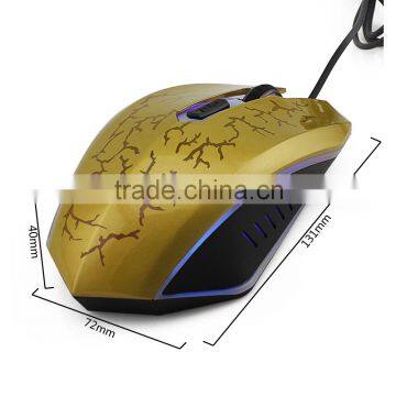 Gold 3200 DPI USB Wired Mouse Mice,LED Optical Gaming Mouse photo-6