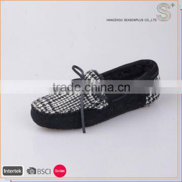 Custom warm all kinds of women shoes of mocassin