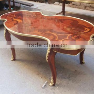 antique salon marquetry table