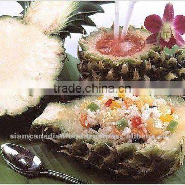 Half Cut Shelled Frozen Pineapple