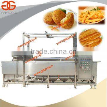 Gas Heating Continous Fryer Machine