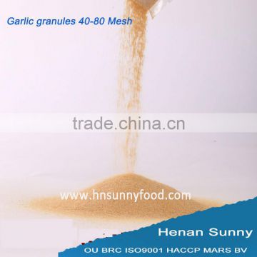 Exported Since 1992 Factory Supplier Garlic Granules 40-80Mesh