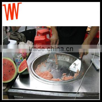 Thailand Style single flat pan fried ice cream machine