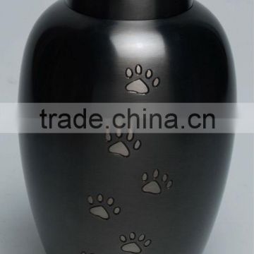 Elegant Paw Print Brass Cremation Urns, Memorial Urns, Funeral Urns, Burial Urns