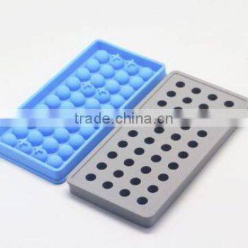 New design hot selling food grade flexible silicone 40 cavitys ice ball mold