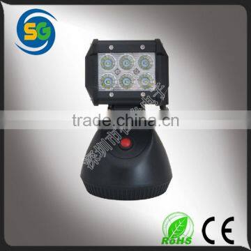 Promotion 18W Super Bright Rechargeable LED Working Light, Led Work Light, LED Work Lamp for Truck 4X4 SUV Vehicles photo-4