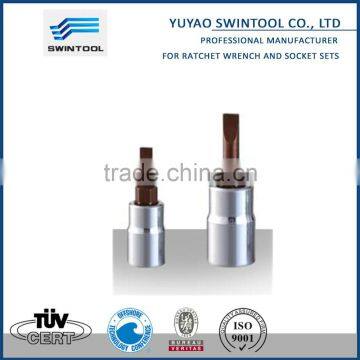 1/4"DR DRIVER BIT SOCKET(CR-V) (S2) (SLOTTED HEAD SCREWS)