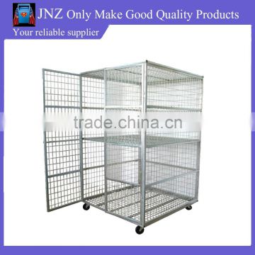 metal rolling folding wire metal shopping cart