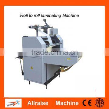 Fully Automatic Roll to Roll label sticker laminating machine, label laminator 500