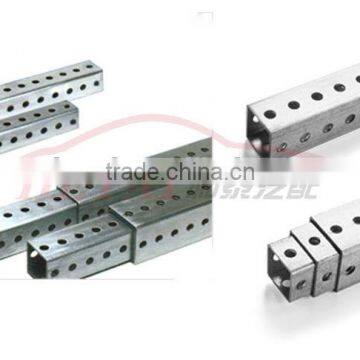 China Galvanized Stainless Steel Telescoping Square Tube With Hole photo-3