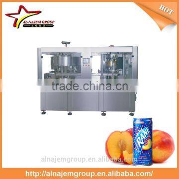 Automatic Aluminum Bottle Can Filling Machine Powerful For Beverage Juice Rani grained