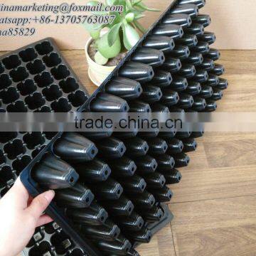 China Manufactory Black Plastic Vegetable Nursery Seed Starting Tray With 72 Cell Rooting Plugs Ready to Plant Seed Tray photo-2
