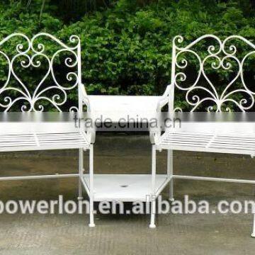 Classic Luxury Garden Metal Double Deck Outdoor Chair photo-2