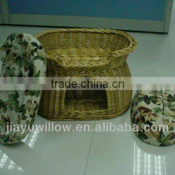 High Quality wicker pet house willow basket