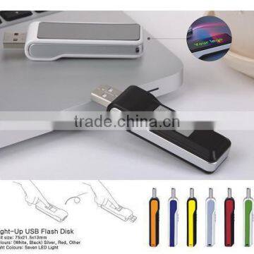 Newest USB Flash Drive With LED Lighting Logo USB Memory Stick photo-6