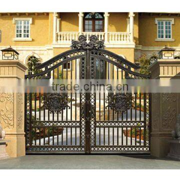 Garden Decoration Powder Coated Cast Aluminum Metal Garden Door Gate