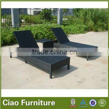 Durable Plastic Rattan Furniture Wicker Furniture Lounge Suite With Side Table photo-2