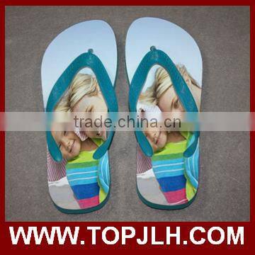 Factory Hot Sell DIY Personalized Sublimation Blank Rubber Flip Flops photo-3