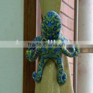 plush stuffed octopus curtain decoration/ plush sea animal toy