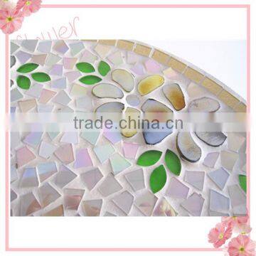 Flower Patterned Elegant Glass Handicraft Stained Mosaic Giant Glass Vases photo-6