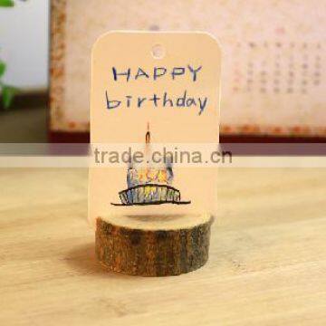 Wooden Stake Round Photo Clip photo-2