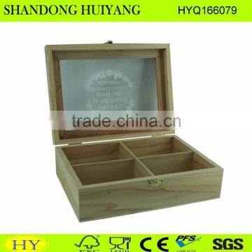 FSC Pine Wood Tea Box Wholesale photo-2