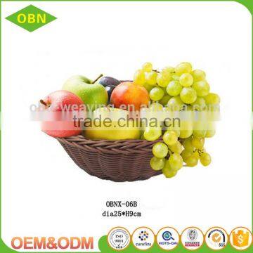 High Quality Large Round Clear Plastic Round Rattan Trays photo-2