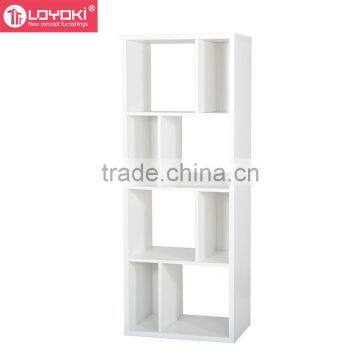 Hot Sale Wood Cube Storage Shelf Easy Assembly Collection Bookcase 4 Tiers Multifunction Bookshelf Wholesale photo-3