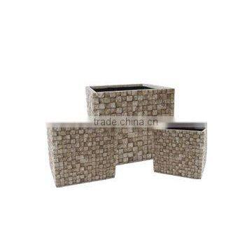 fiberglass flower pot cube gardening flower planters
