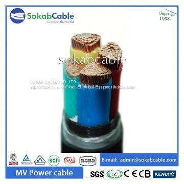 Высоковольтный силовой кабель с стальной ленточной броней photo-5