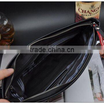 Men's Leather Handbag Genuine Leather Hand Bag Clutch Bag Top Grain Leather photo-5