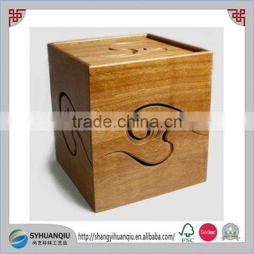 Wooden handmade carved box for painting or for jewelry accessories gift ideas