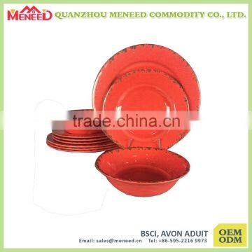 China Suppliers Dishwahser Safe Break-resistant Dining Table Set, Home Melamine Dinnerware for USA & EU Market photo-2