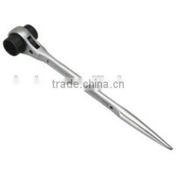 CRV material Straight Handled Ratchet Wrench